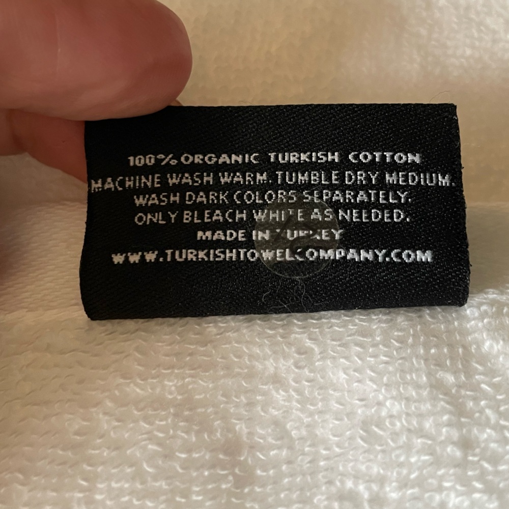 3 New Turkish Towel Company Organic Washcloths - Picture 4 of 6